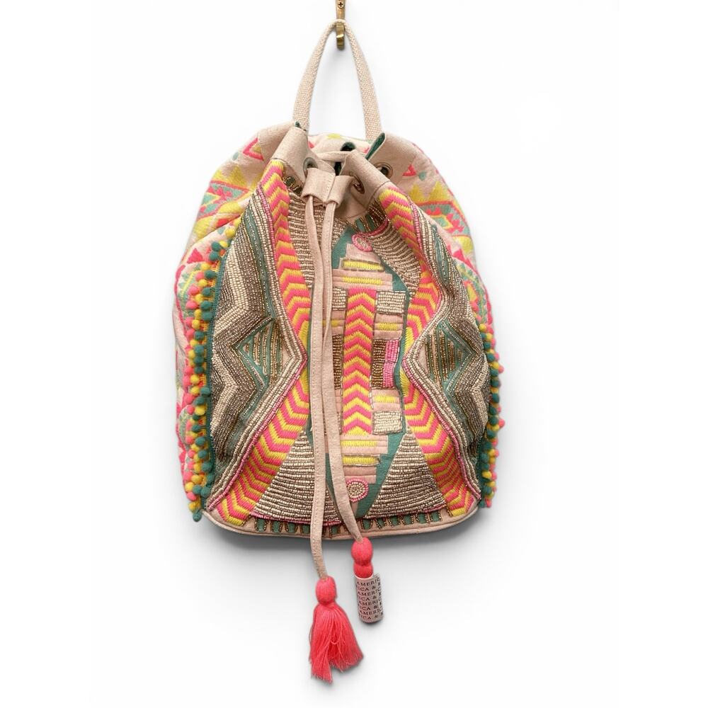 NWT America& Beyond Beeded Detail Backpack